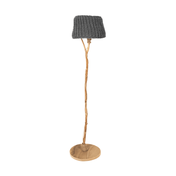 houten vloerlamp